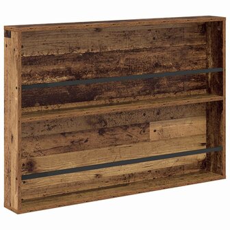 Tijdschriftenrek met plank Oudhout 100 x 12 x 70 cm Bewerkt hout 2