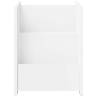 Tijdschriftenrek met plank Wit 35 x 35 x 45 cm Bewerkt hout 4
