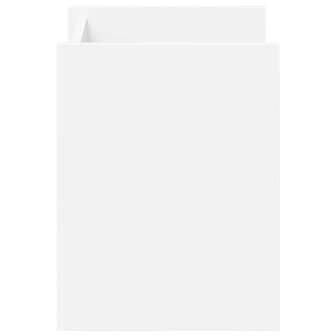 Tijdschriftenrek met plank Wit 35 x 35 x 45 cm Bewerkt hout 5
