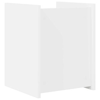 Tijdschriftenrek met plank Wit 35 x 35 x 45 cm Bewerkt hout 6