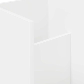Tijdschriftenrek met plank Wit 35 x 35 x 45 cm Bewerkt hout 7