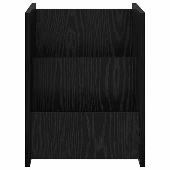 Tijdschriftenrek Zwart Eiken 35 x 35 x 45 cm Bewerkt hout 5