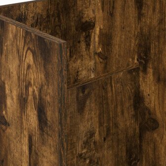 Tijdschriftenrek Gerookt eiken 35 x 35 x 45 cm Bewerkt hout 8