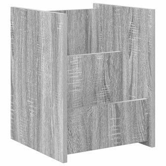 Tijdschriftenrek Grijs Sonoma 35 x 35 x 45 cm Bewerkt hout 2