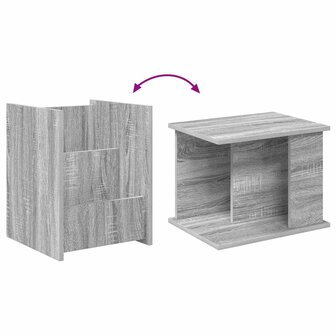 Tijdschriftenrek Grijs Sonoma 35 x 35 x 45 cm Bewerkt hout 9