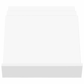 Tijdschriftenrek met plank Wit 53 x 40 x 28.5 cm Bewerkt hout 5