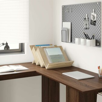 Tijdschriftenrek Sonoma Eiken 53 x 40 x 28.5 cm Bewerkt hout 4