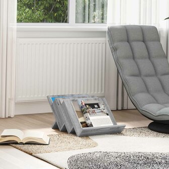 Tijdschriftenrek Grijs Sonoma 53 x 40 x 28.5 cm Bewerkt hout 1