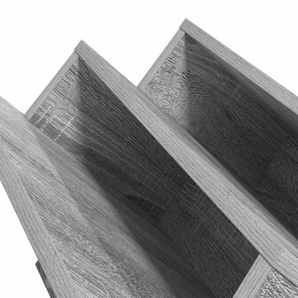 Tijdschriftenrek Grijs Sonoma 53 x 40 x 28.5 cm Bewerkt hout 9