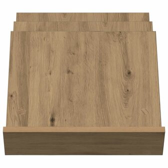 Tijdschriftenrek Artisan Eiken 53 x 40 x 28.5 cm Bewerkt hout 5