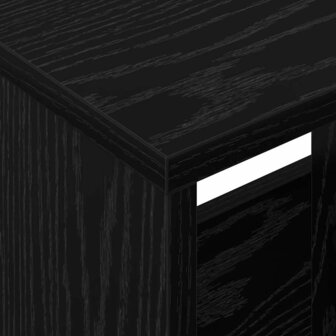 Tijdschriftenrek Zwart Eiken 35 x 30 x 45 cm 8