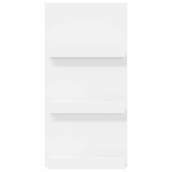 Tijdschriftenrek met plank Wit 51 x 11 x 102 cm Bewerkt hout 5
