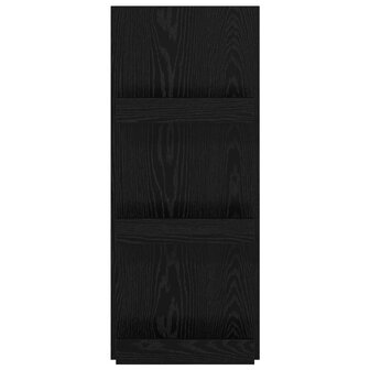 Tijdschriftenrek Zwart Eiken 43 x 11 x 102 cm Bewerkt hout 5