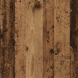 Tijdschriftenrek met plank Oudhout 43 x 11 x 102 cm Bewerkt hout 9