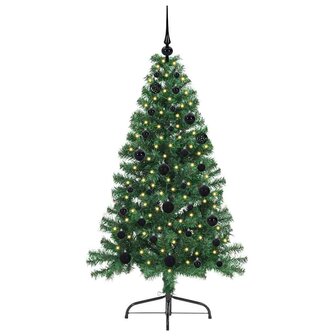 Kunstkerstboom met 150 LED Groen 150 cm PVC 3