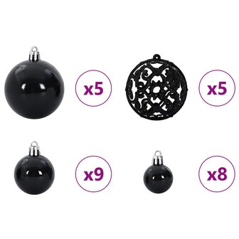Kunstkerstboom met 150 LED Wit 120 cm PVC en Staal 8