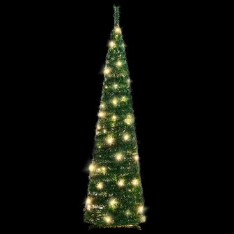 Kunstkerstboom pop-up 50 LED&amp;apos;s 120 cm groen 2