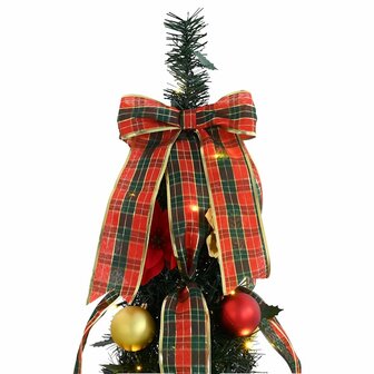 Kunstkerstboom met 50 LED met standaard Groen 125 cm PVC 5