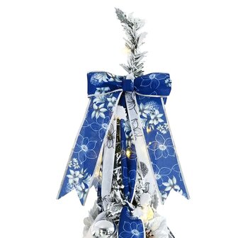 Kunstkerstboom met 50 LED met standaard Wit 120 cm PVC 5