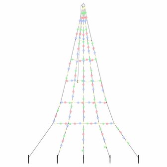 Kunstkerstboom met Grondspiesjes Multikleur 306 cm Metaal 2