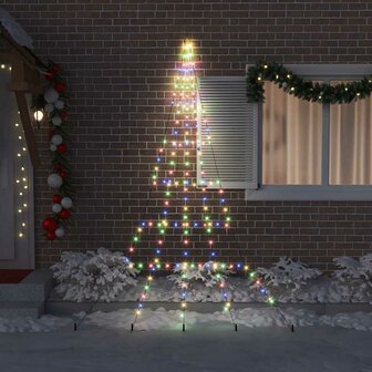 Kunstkerstboom met Grondspiesjes Multikleur 306 cm Metaal 3
