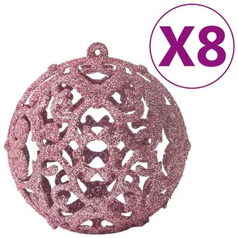 100-delige Kerstballenset roze 4