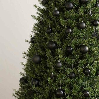 111-delige Kerstballenset polystyreen zwart 3