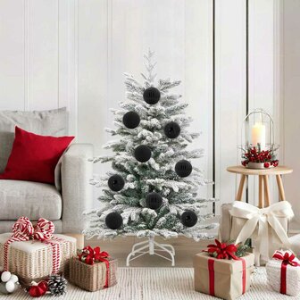 Kerstballenset XL 15 pcs Zwart Kunststof 1