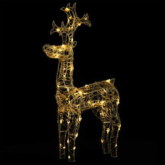 Kerstversiering rendier 3 st 60x16x100 cm acryl 9