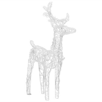 Kerstversiering rendieren en slee 160 LED&amp;apos;s 130 cm acryl 6