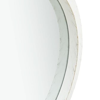 Wandspiegel met band 40 cm wit 3