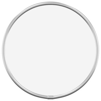 Wandspiegel rond &Oslash;20 cm zilverkleurig 2