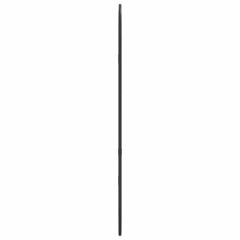 Wandspiegel 60x25 cm ovaal zwart 4