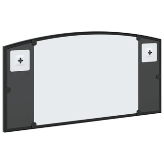 Wandspiegel boog 60x30 cm ijzer zwart 5