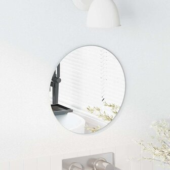 Wandspiegel Rond &Oslash; 30 cm gehard glas 3