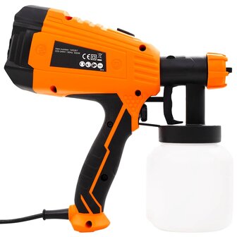 Verfspuit elektrisch met 3 mondstukken 500 W 800 ml 4