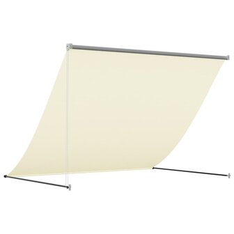 Luifel uittrekbaar 200x150 cm stof en staal cr&egrave;mekleurig 5