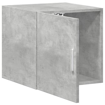 Wandkast 40x42,5x40 cm bewerkt hout betongrijs 7