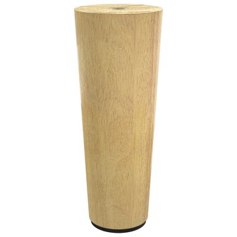 Meubelpoten 12 pcs Bruin &Oslash; 44 x 100 mm Massief Eucalyptus Hout 6