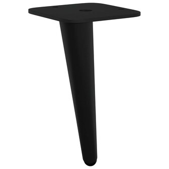 Staande Voeten 12 pcs Zwart 56 x 56 x 100 mm IJzer 6