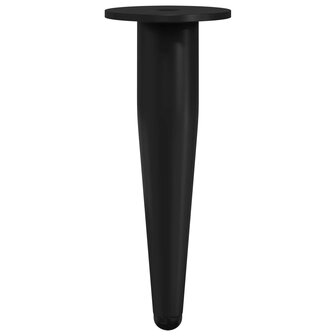 Meubelpoten 12 pcs Zwart &Oslash; 40 x 98 mm IJzer 6