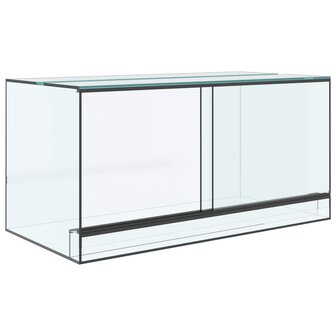 Terrarium met opslag Doorzichtig 80 x 40 x 40 cm Glas 2