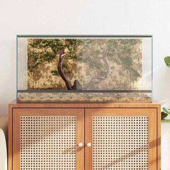 Terrarium met opslag Doorzichtig 80 x 40 x 40 cm Glas 4