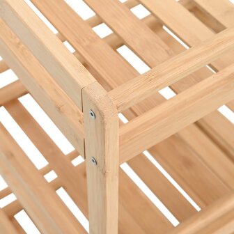 Keukentrolley met Wielen Naturel 46 x 38 x 76 cm Bamboe 6