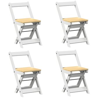5-delige Eethoek Corona inklapbaar grenenhout wit 5