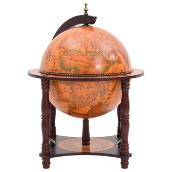 Globebar massief eucalyptushout bruin 4