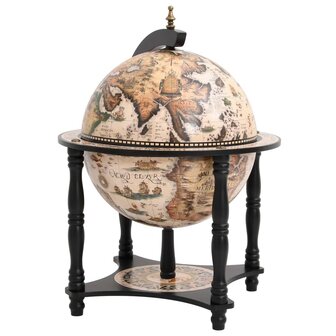 Globebar massief eucalyptushout zwart 4