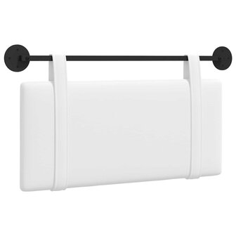 Hangend Hoofdeinde Wandgemonteerd Effen Wit 90 x 55 x 5 cm Stof 2