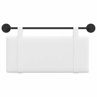 Hangend Hoofdeinde Wandgemonteerd Effen Wit 90 x 55 x 5 cm Stof 5