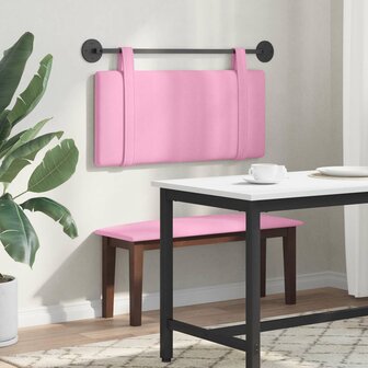 Hangend Hoofdeinde Wandgemonteerd Roze 90 x 55 x 5 cm Stof 4